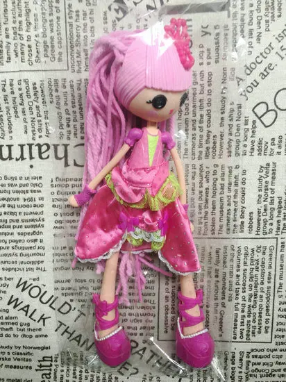 Цвет: желтый Lalaloopsy девушки сумасшедшие волосы кукла Свободные игрушки хороший подарок коллекция - Цвет: Цвет: желтый