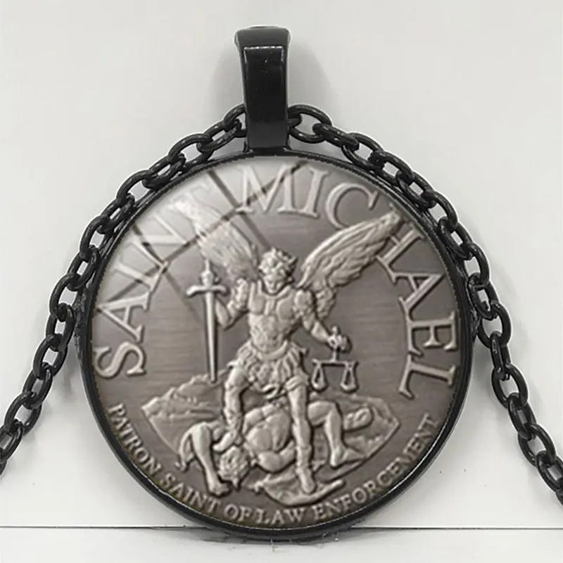 Новое мужское ожерелье Архангела Михаила Защити меня Святой Щит Русский ортодоксальный подвеска.