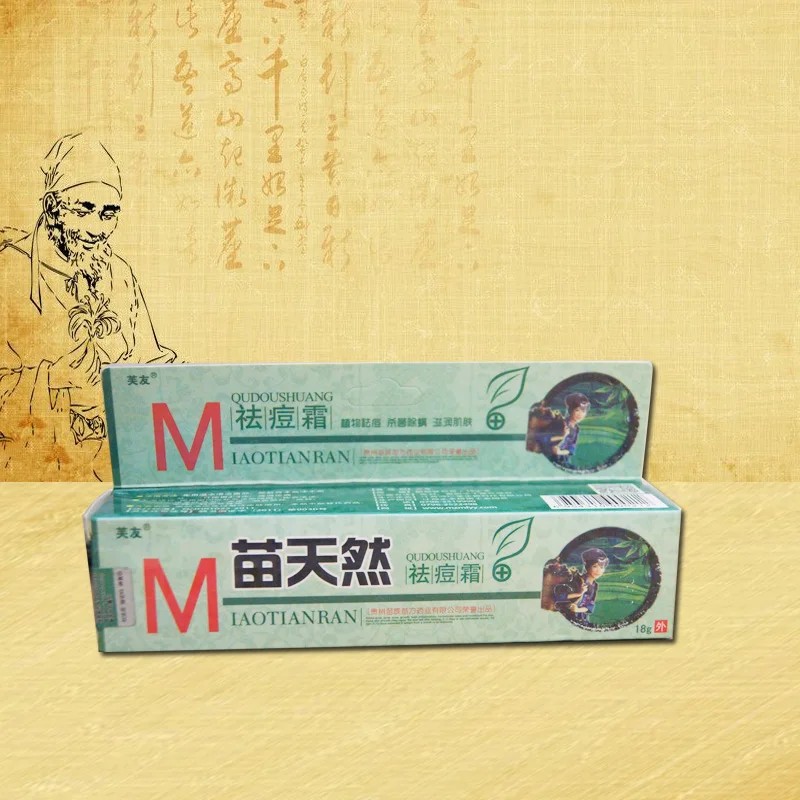 1 шт. оригинальный крем fuyou miaotianran для удаления акне бактерицидное удаление клещей