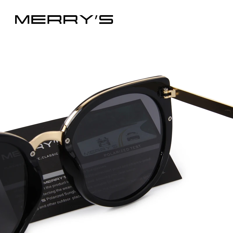 Женские поляризованные солнцезащитные очки &quotкошачий глаз&quot модные с