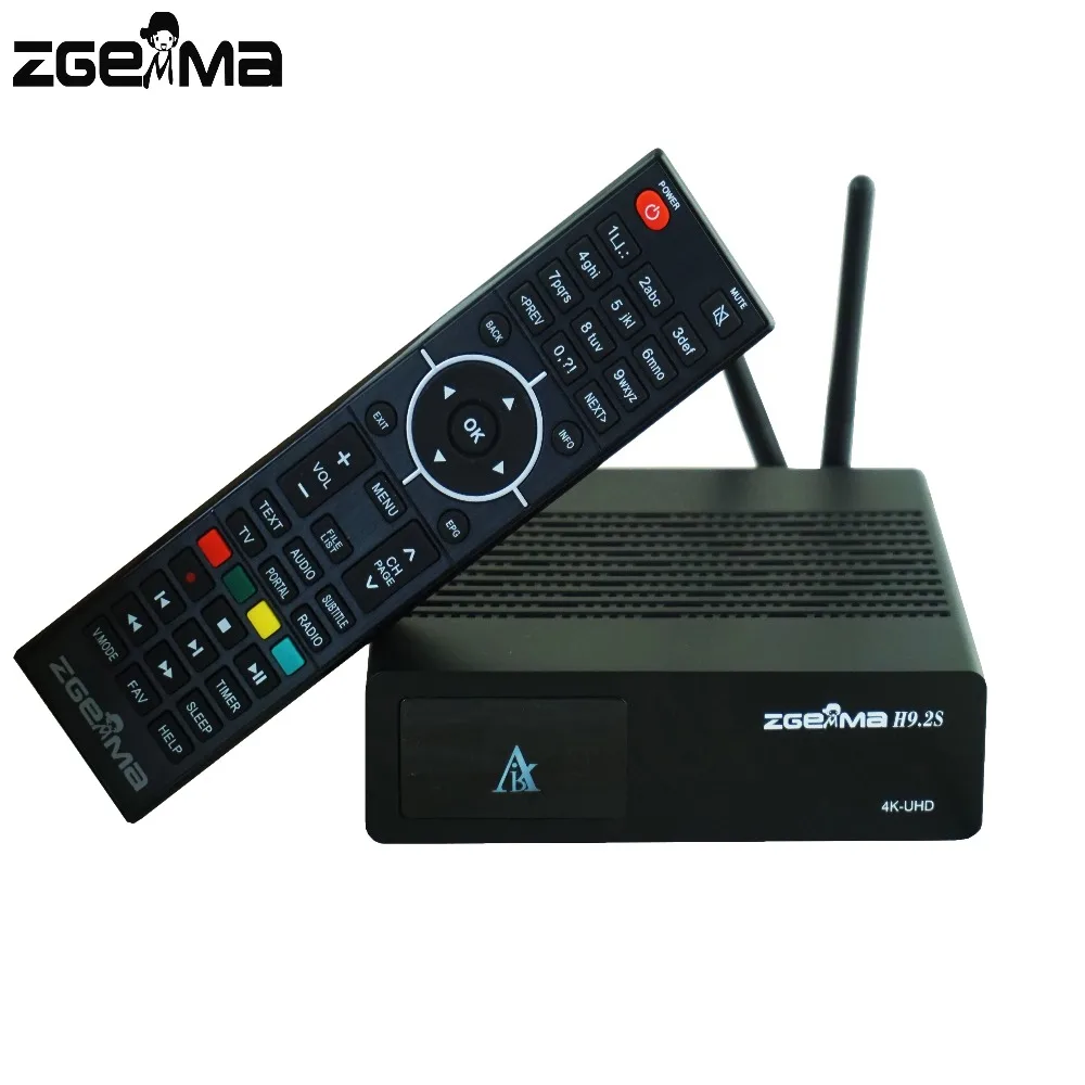 ТВ приставка 2 шт./лот ZGEMMA H9.2S 4K UHD операционная система Linux E2 H.265/HEVC QT Stalker