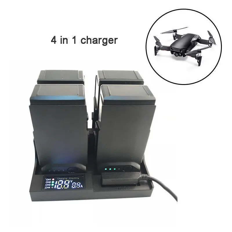 4 в 1 Mavic Air Battery Smart Balance Charger Manager цифровой трубный аккумулятор аксессуары для дрона