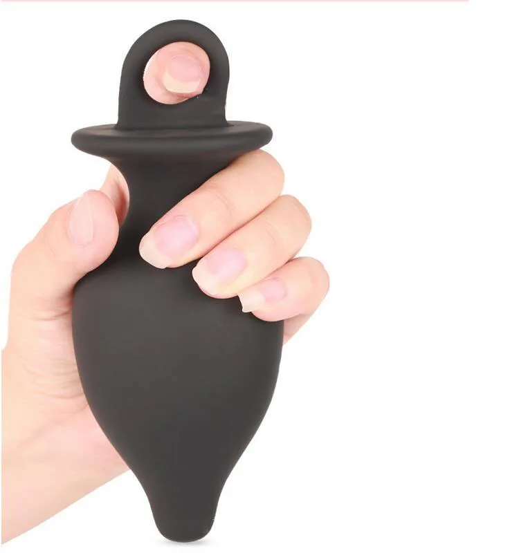 Супер огромная Анальная пробка фиксирующая игрушка силиконовая с натяжным