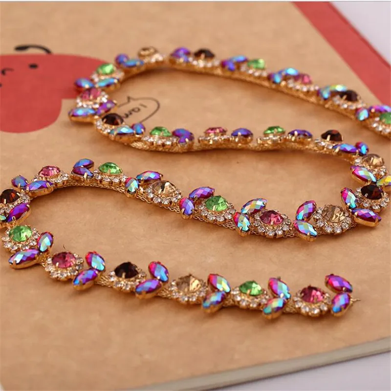 1 ярд/партия цепочка с кристаллами для украшения одежды|sew on|sew on clawab sew rhinestones |