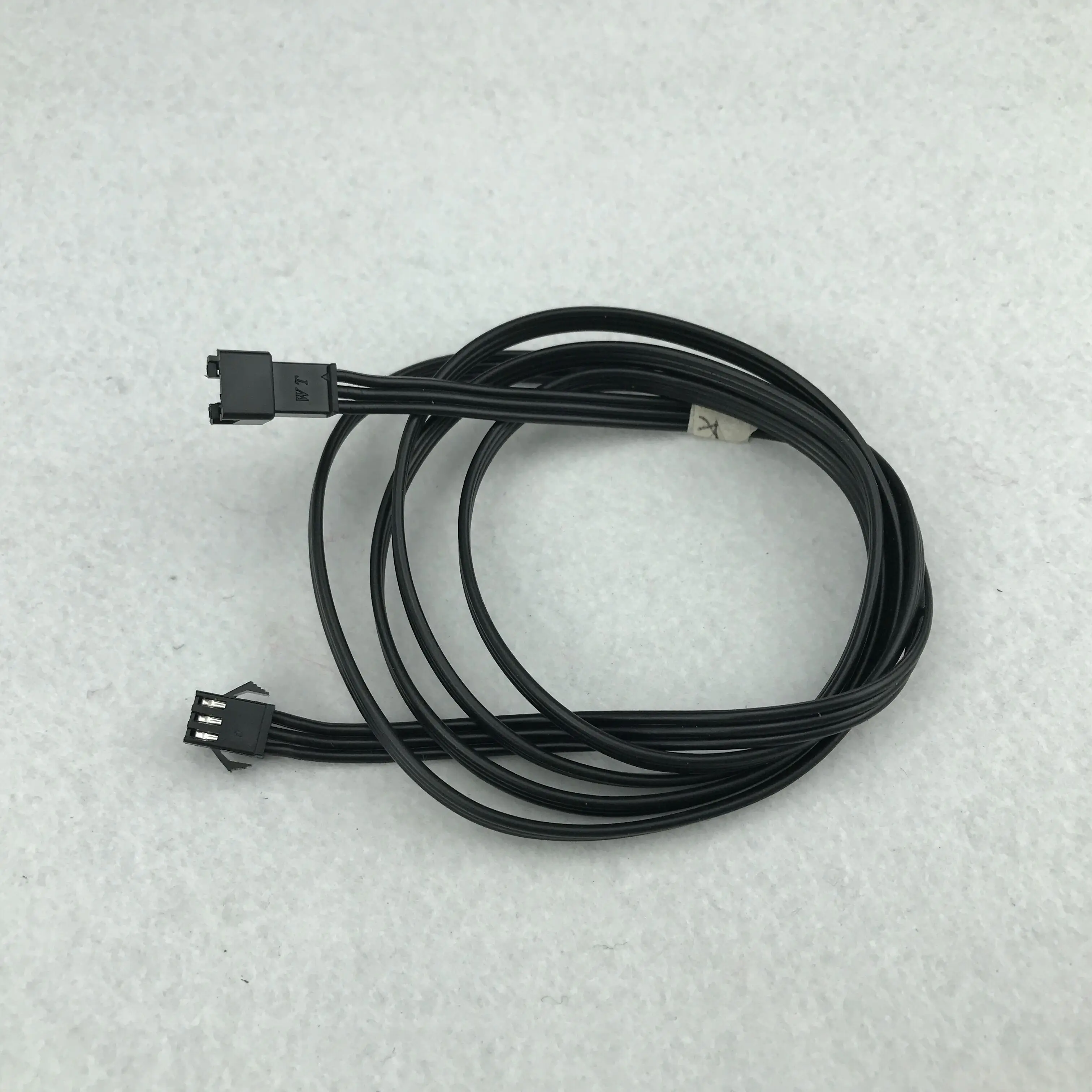 3pin JST 18AWG плоский Удлинительный кабель черный провод с одним концом со штекером