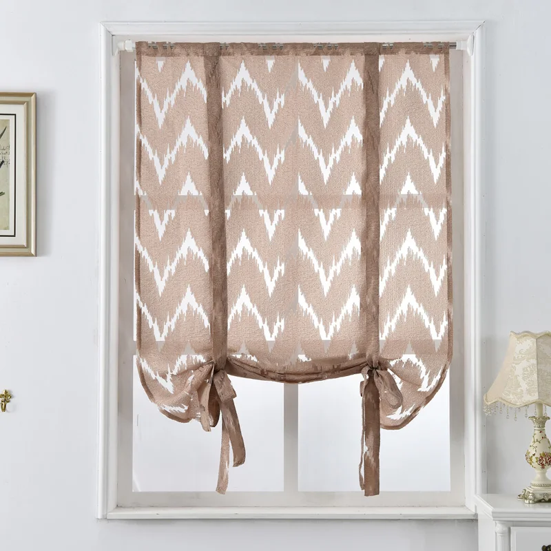 Кухонные Короткие шторы NAPEARL римские жаккардовые для окна в полоску кафе балкона