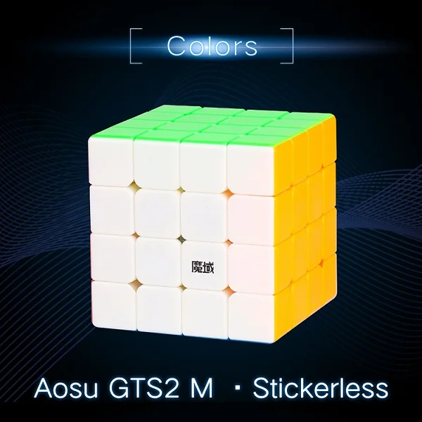 Aosu GTS2M MoYu GTS2 4x4x4 куб и V2 4x4 Магнитный куб головоломка Профессиональный Aosu GTS 2 м скоростной куб Развивающие игрушки для детей - Цвет: aosu GTS2 M color