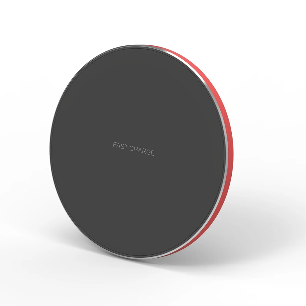 2 NYFundas 10W Fast Wireless Flat Round Charger Ultra-Thin for samsung galaxy note 9 s9 s8 plus charging pad caricatore induction - Цвет: 2