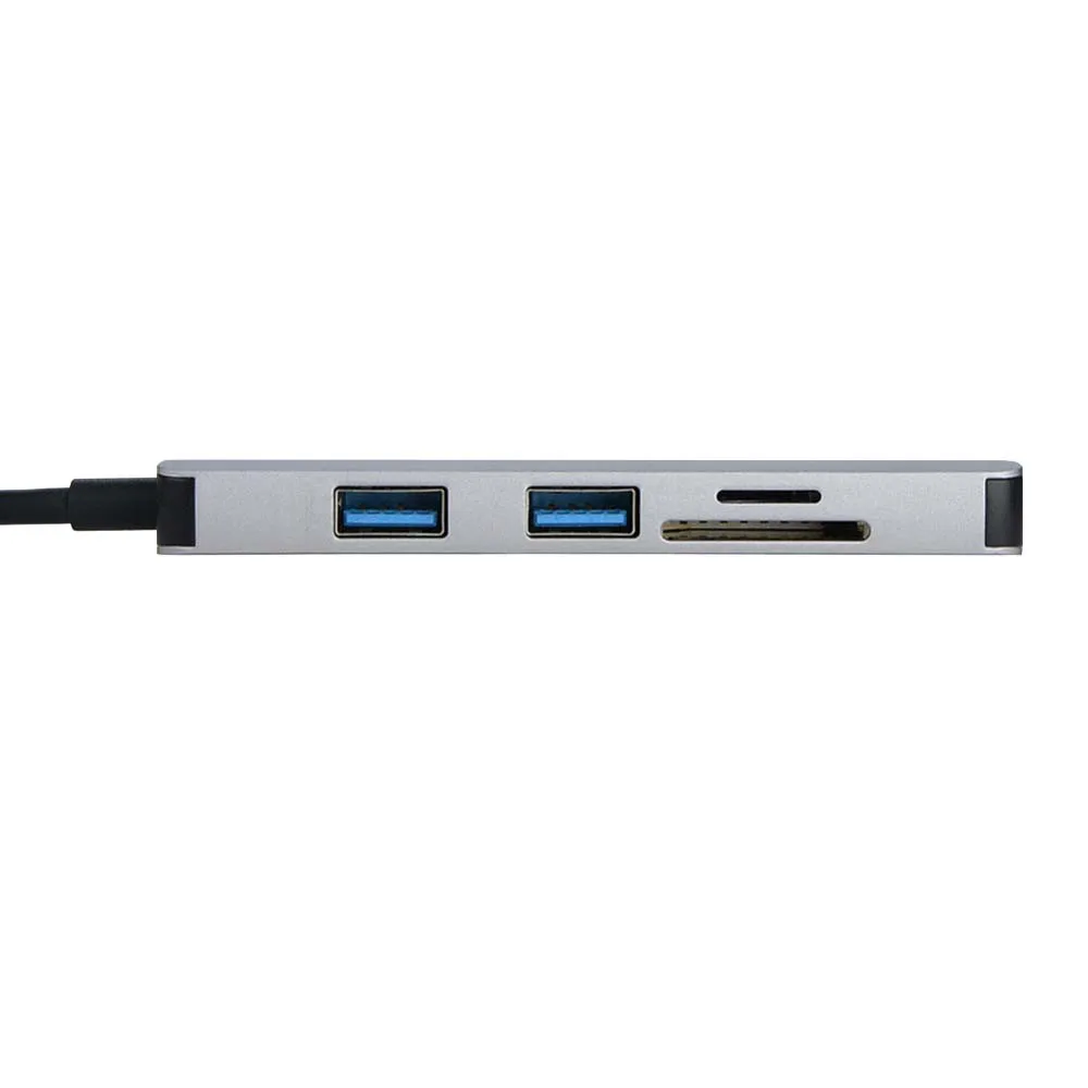 USB 3 0 5 в 1 адаптер 3xUsb3.0 SD TF кардридер концентратор для ПК ноутбука подключение