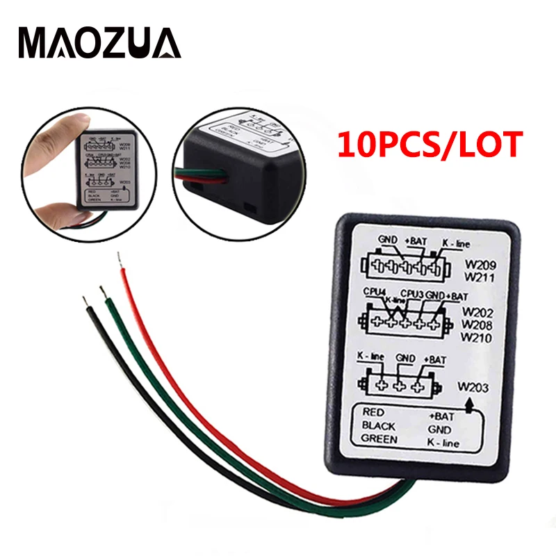 Maozua 10 шт. эмулятор A + ESL для W202/W208/W210/W203/W211/W639 MB Авто ключевой программист Лучшая