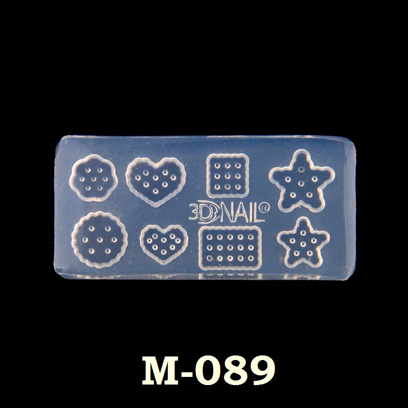 M 089 Красивая 1 шт. силиконовая форма для дизайна ногтей, 27 дизайнов, прочная 3D стерео кристальная резная форма, Хрустальная пудра, резной инструмент для дизайна ногтей - Цвет: M 089