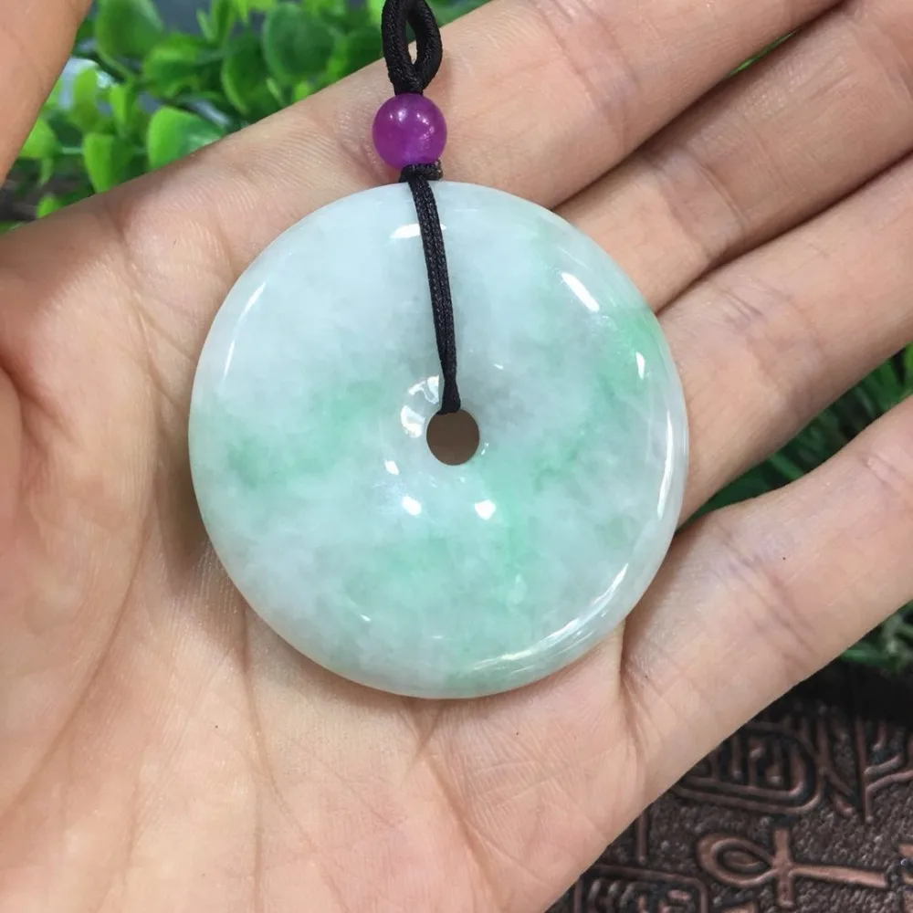 Natural Burmese Jade A cargo safe buckle pendant ep04# | Украшения и аксессуары