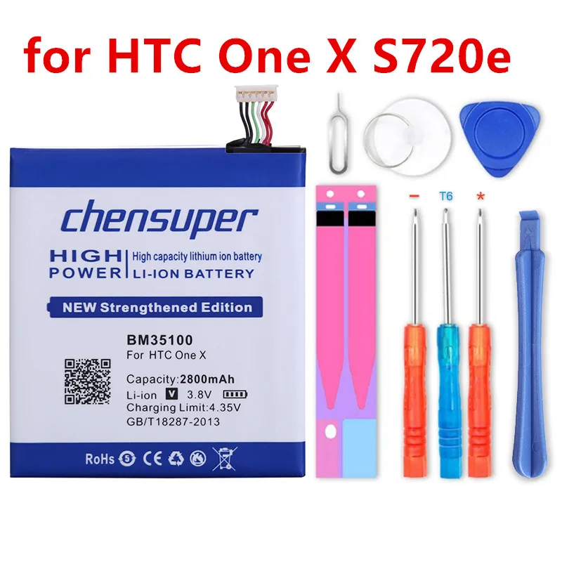 Новинка 100% года аккумулятор BM35100 на 2900 мАч для HTC One X S720e /One S Z520e BJ83100 + S728E 720T X720d X325E X325S G23|Аккумуляторы мобильных