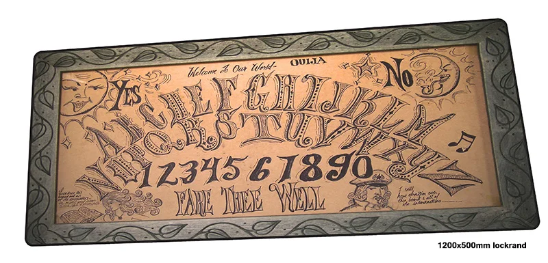 Ouija доска коврик для мыши 1200x500 мм коврики для мыши Инди-поп игровой коврик для мыши геймер эстетика персонализированные коврики для мыши Клавиатура ПК pad