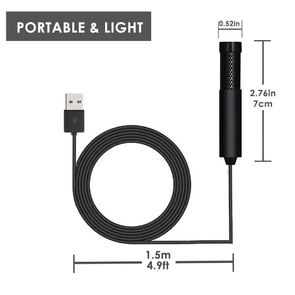 USB микрофон ПК компьютерный мини конденсаторный для