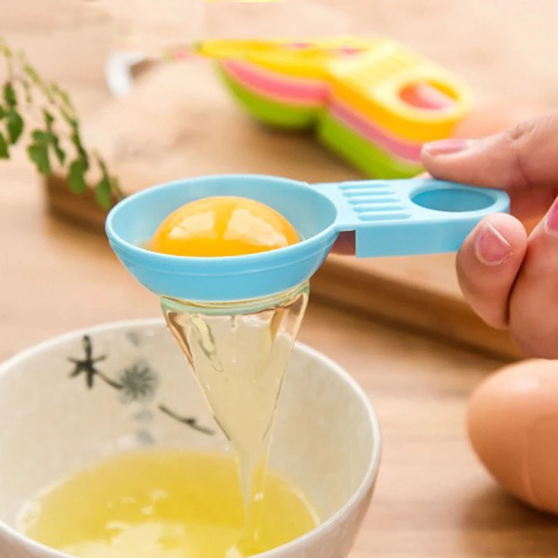 

2 PCS Eggs white Separation Egg separator mold kitchen cute accessories gadgets cuisine cozinha criativa goods tool huevos PP