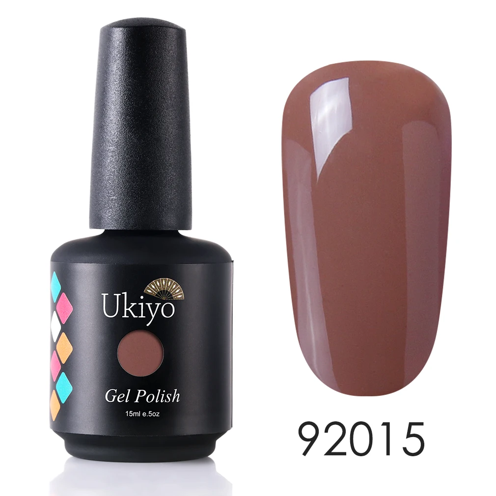 H92015 Ukiyo 15 мл Чистый Цвет Гель-лак для ногтей Vernis полуперманентный УФ-гель для ногтей впитывающий Гель-лак для ногтей - Цвет: H92015
