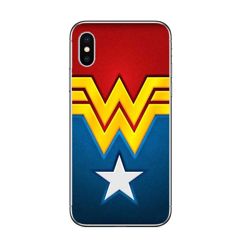 Чехол Sera Wonder Woman чехол для iphone 11 11 PRO MAX 5S SE 6 6S XR XS MAX 7 7PLUS X 8 8PLUS жесткий пластиковый корпус - Цвет: Синий