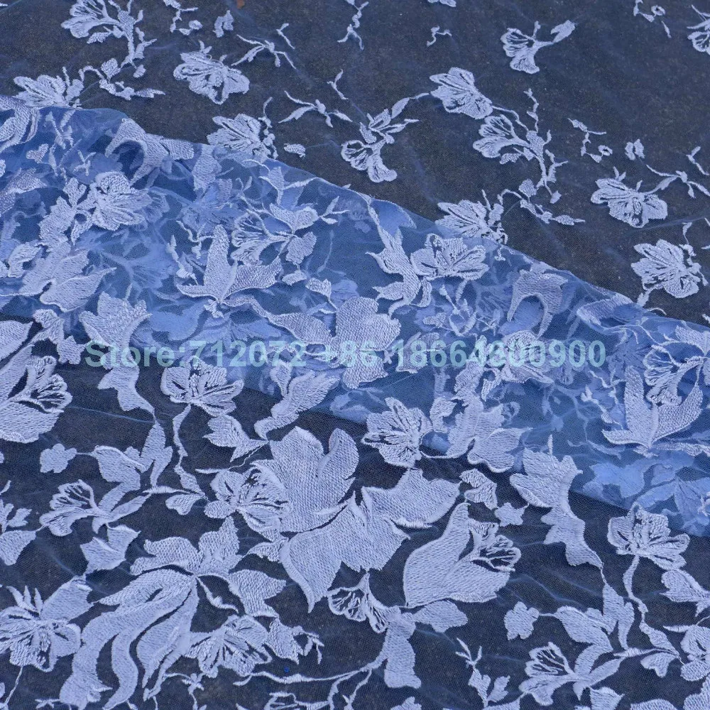 Новый модный стиль Обнаженная/светло синяя ткань хорошее качество вышивка на