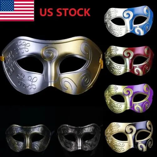 Черная простая элегантная маскарадная мужская маска костюм для выпускного