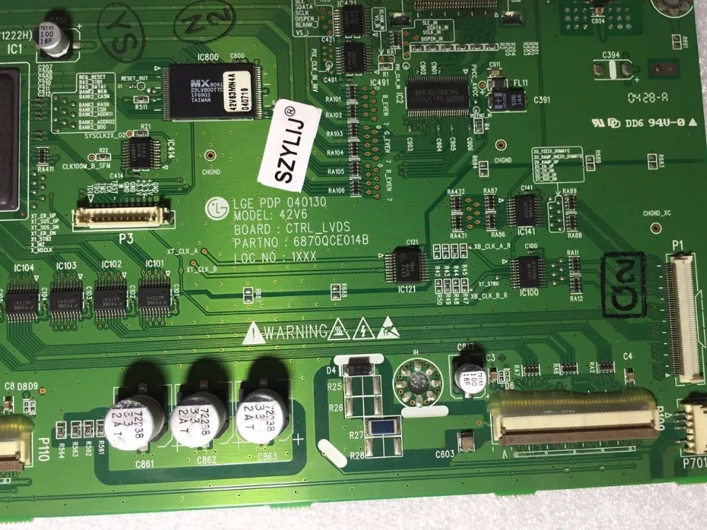 SZYLIJ Бесплатная доставка 100% novo e оригинальный para placa logis 42V6A 6870QCE016A 6870QCE014B 6870QCE016 |