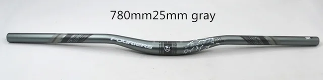 780mm25mm Gray Fouriers руль для велосипеда из алюминиевого сплава Enduro AM FR XC DH MTB, руль для велосипеда 31,8 мм x 780 мм 25 мм, удлиненный руль - Цвет: 780mm25mm Gray