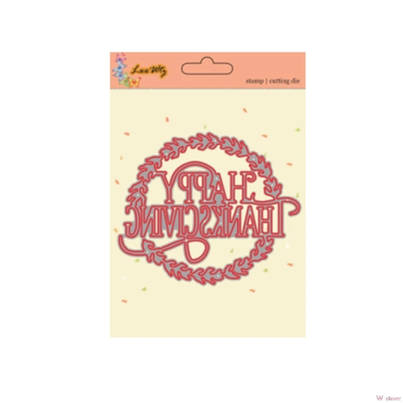 Happy Thanksgiving Metal Steel Cutting Dies Stencils Embossing DIY Scrapbooking W-store Sep18_A | Дом и сад
