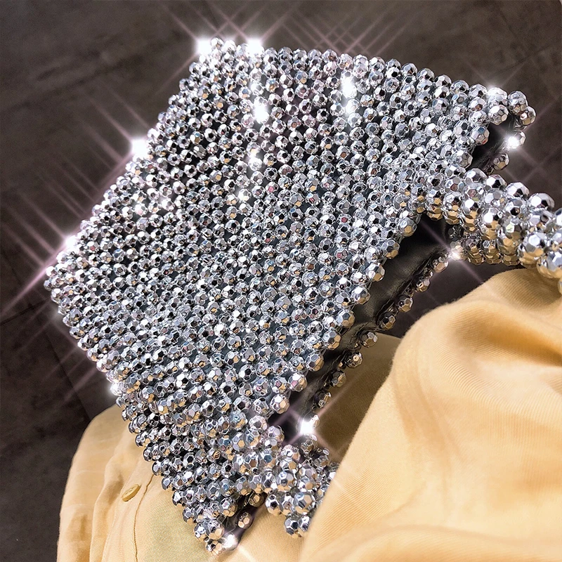 Винтажная женская сумка-тоут из акрилового жемчуга с бусинами | Багаж и сумки