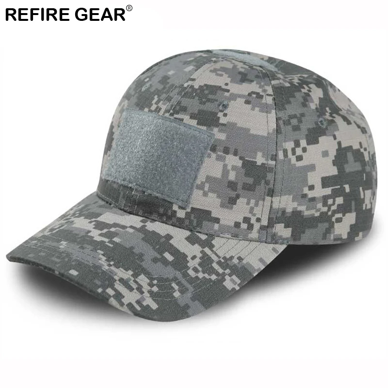 Мужская камуфляжная бейсболка ReFire Gear Кепка для походов и охоты с Рипстоп