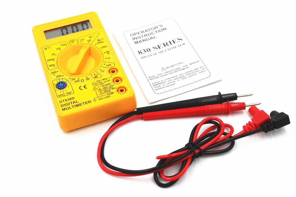 Цифровой мультиметр DT-830D Mini защита от перегрузки устройство для измерения