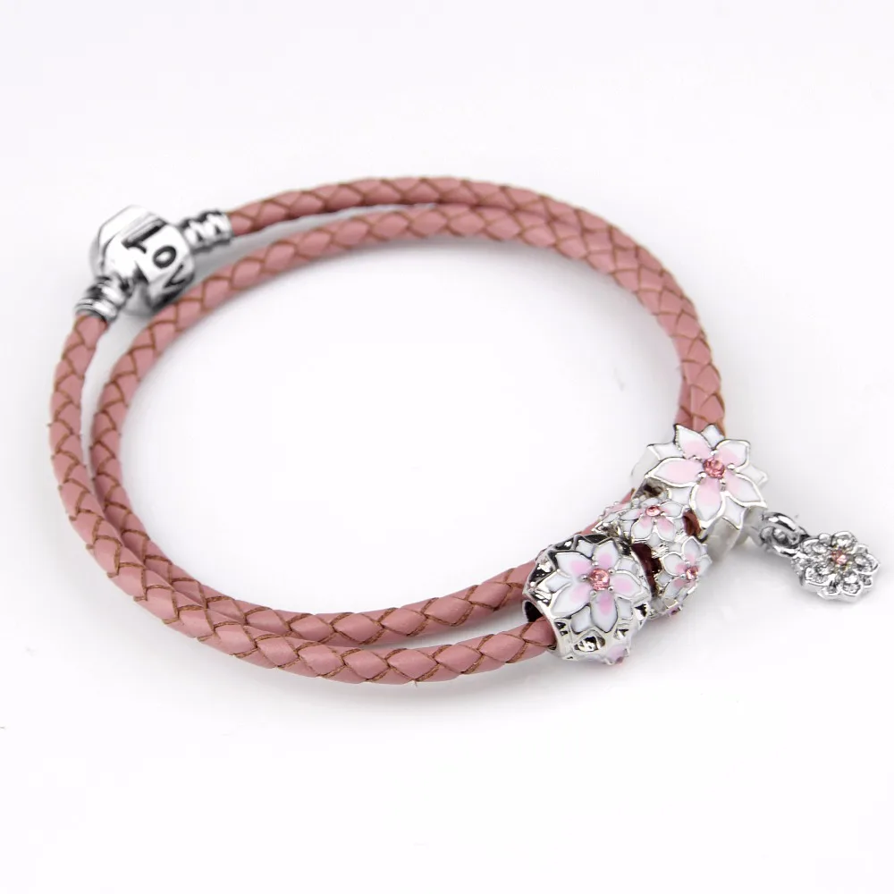 Модные женские браслеты серые кожаные подвески для женщин и мужчин со