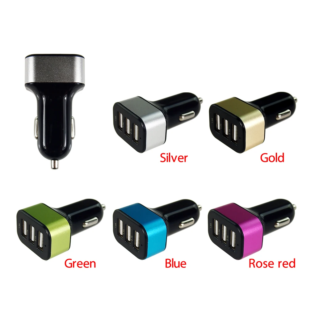 1 шт. 3 порта Usb Автомобильное зарядное устройство адаптер переменного тока для мобильного телефона планшета для Xiaomi для huawei