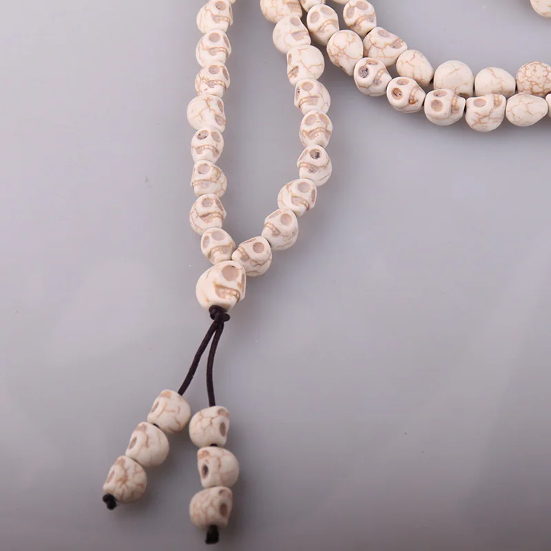 

MOODPC Free Shipping Bohemian Jewelry White Skull Head Necklace For Women