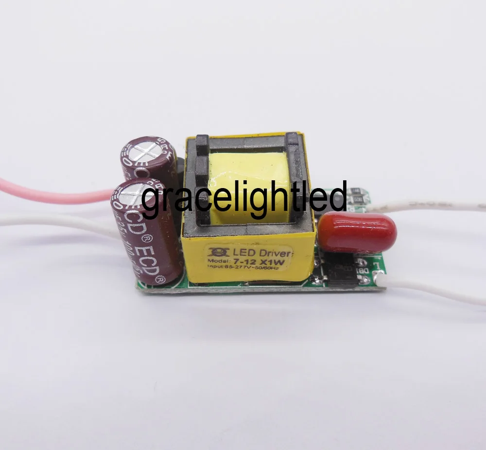 5 шт./лот 7 12X1W светодиодный драйвер постоянного тока для Вт 9 10 12 вход 85 265 в выход 300