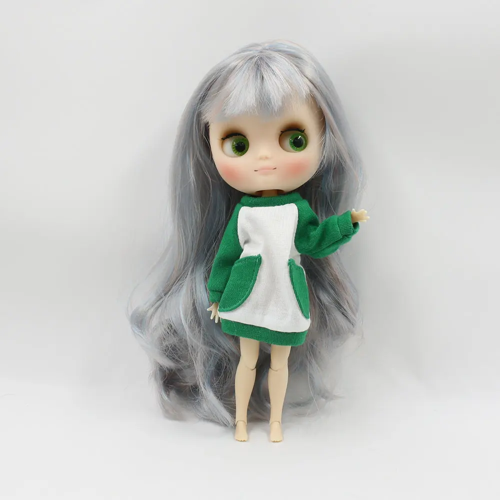 Срединная Блит куклы Цвет Футболка он подходит для 20 см Blythe Doll носить средний