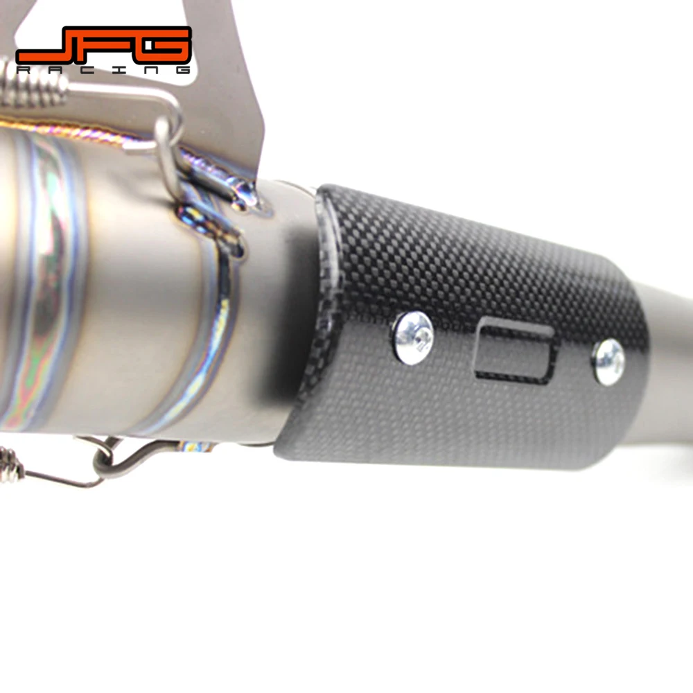 Черная карбоновая защита глушителя выхлопной трубы мотоцикла для KTM EXC SX XC SXF SXS YZ WR YZF CR XR KLX KX.