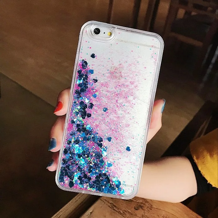 Blue Блестящий чехол с блестками для телефона iPhone 7, 8 Plus, XS MAX, XS, XR, модные чехлы с жидкими зыбучими песками для iPhone X, 8, 7, 6, 6 s, SE, чехол - Цвет: Blue