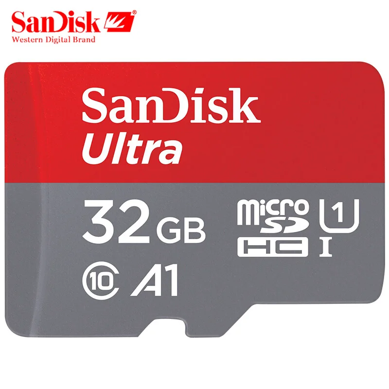 SanDisk 100% оригинал UItra A1 Micro SD карта 32 ГБ 64 и 128 Гб TF карты 100 МБ/с. C10 Microsd памяти для