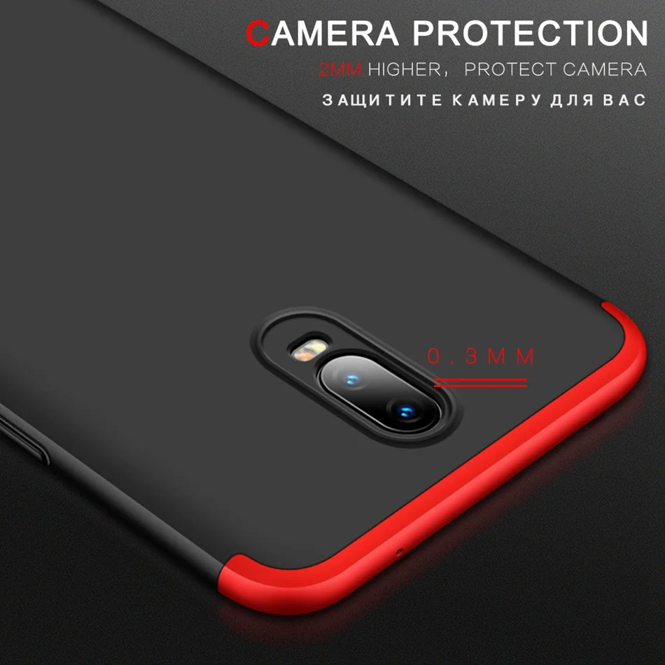 Роскошные чехлы для телефонов Oneplus 6 T Матовый Жесткий чехол из поликарбоната 360 с