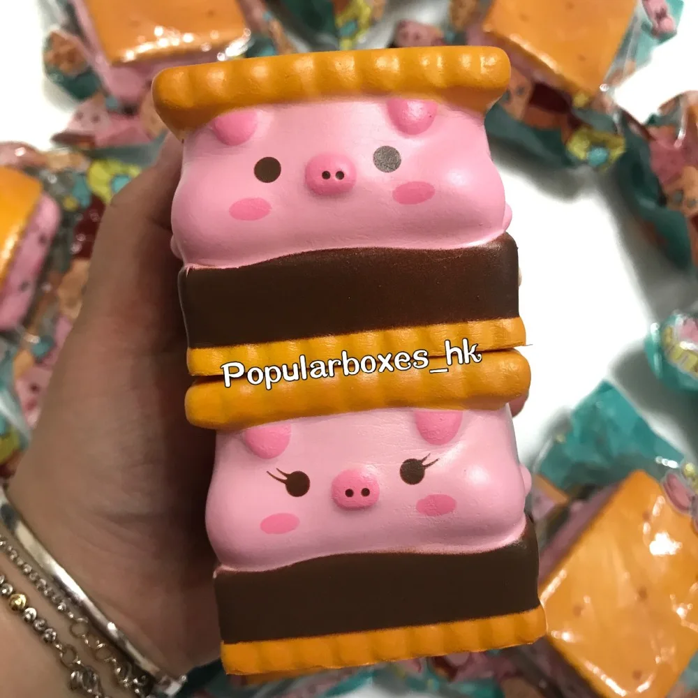Creamiicandy mashmellow piggys'mores сжимаемая медленно поднимающаяся Подарочная игрушка |