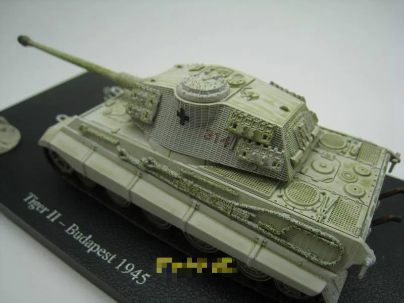 ATLAS 1/72 масштаб военная модель игрушки Tiger II Budapest 1945 литой металлический Танк модель игрушки для подарка, коллекции, украшения