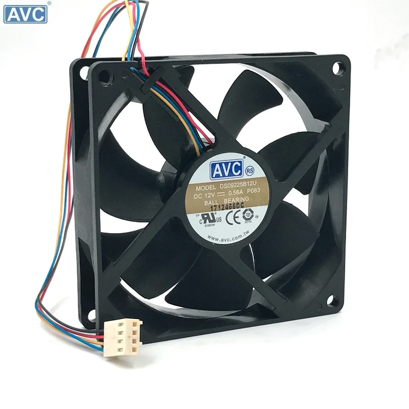 Оригинальный Для AVC 9025 9225 DS09225B12U 4 проводный вентилятор ШИМ с двойным шариком и