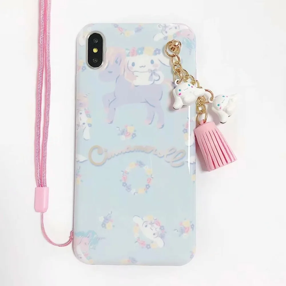 ORYKSZ для iphone X XR XS MAX случае Роскошные Мультфильм Мелодия рисунком силиконовые