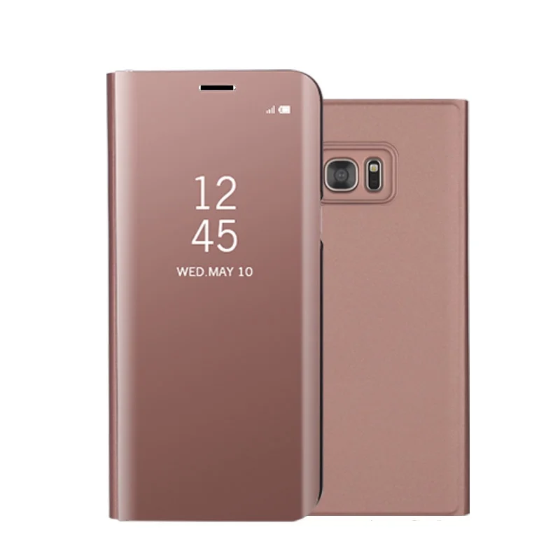 Dulcii для Galaxy S7 S7edge обложку View поверхности зеркала кожаный чехол телефона Samsung S 7 Edge