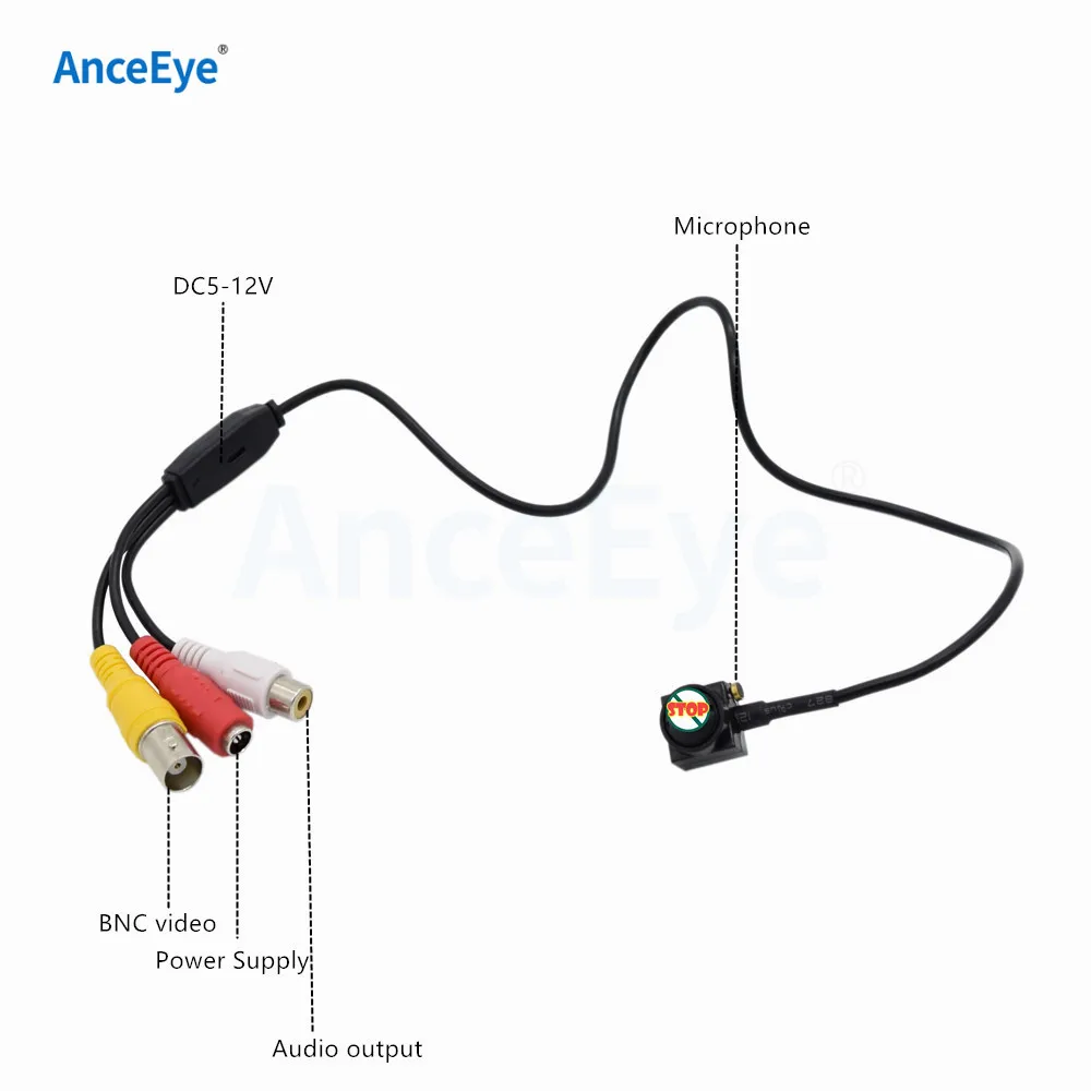 Камера AnceEye audio AHD 1 3 МП супер мини камера с аудио 2 8 объектив: мм размер UTC: 15x15 4 в
