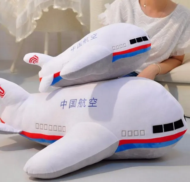 55 см самолет плюшевая игрушка кукла самолет модель чучела, самолет подушка плюшевые куклы