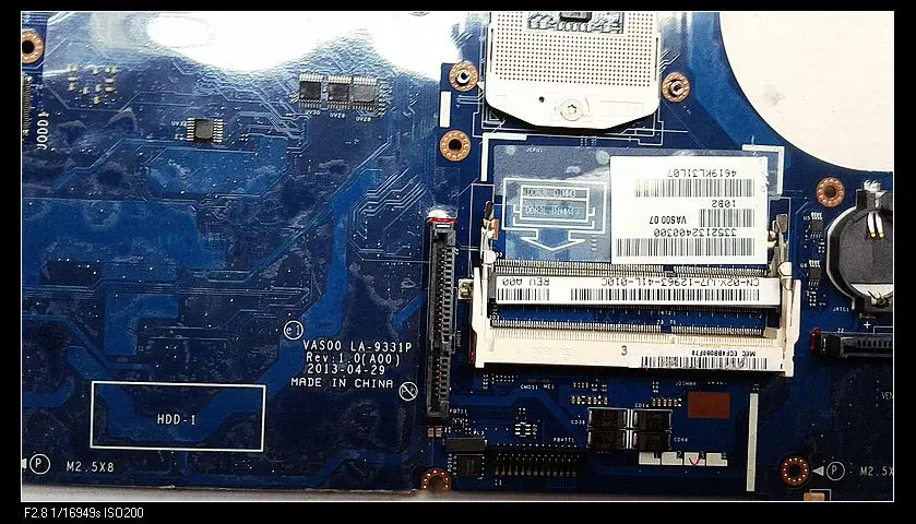 Для ноутбука DELL Alienware M17X R5 2XJJ7 02XJJ7 VAS00 LA-9331P DDR3L неинтегрированная материнская плата