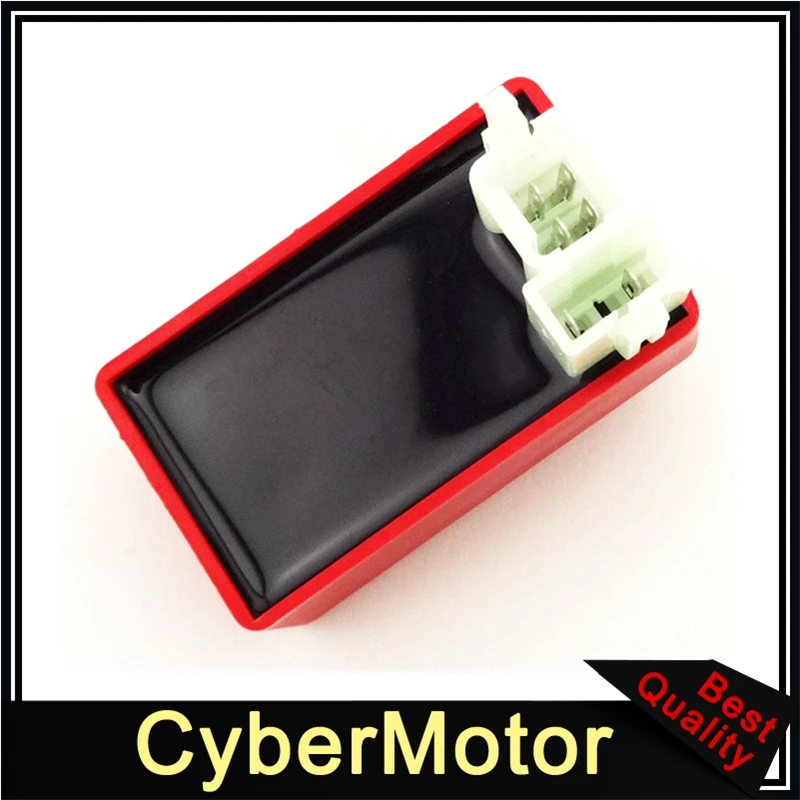 Красная 6 контактная Коробка зажигания переменного тока CDI для 50cc 90cc 110cc 125cc 150cc 160cc