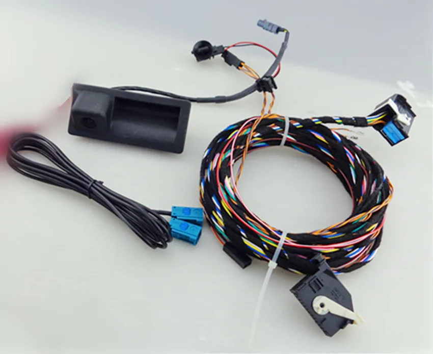 Камера заднего вида RCD510 RNS310 RCD 510 RNS 310 RNS315 12 В + кабельный жгут для Tiguan 5ND 827 566