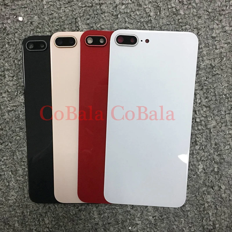 50 шт. Топ Qualiy Задняя панель для iPhone8 Plus iPhone 8 Plus задняя крышка батарейного отсека задняя стеклянная Корпус чехол+ рамка объектива камеры